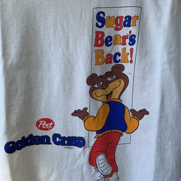 Other - Vintage Golden Crisp Teddy Bear T Shirt “Sugar Bear Is Back”